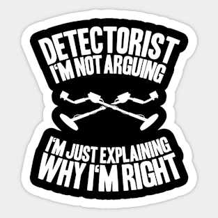 Detectorist Metal Detecting Metal Detector Sticker